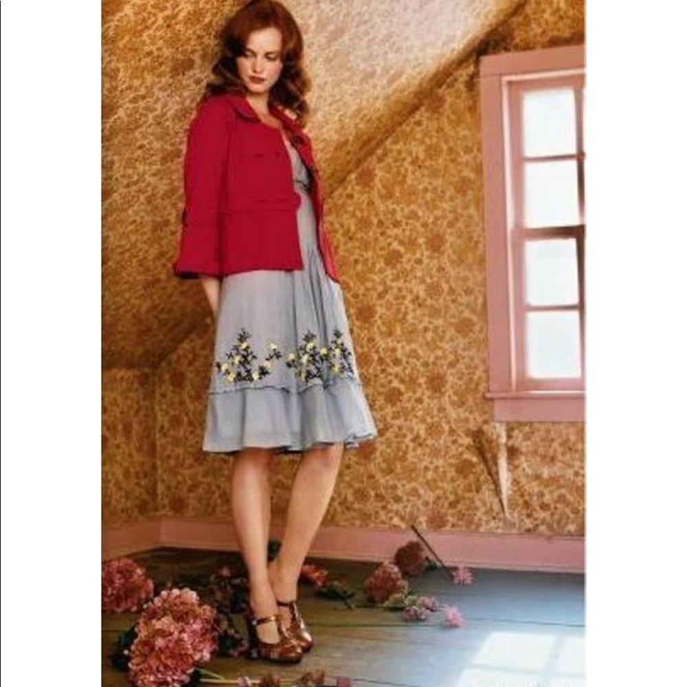 Rare Anthropologie Lithe “Star Grass” Midi Dress